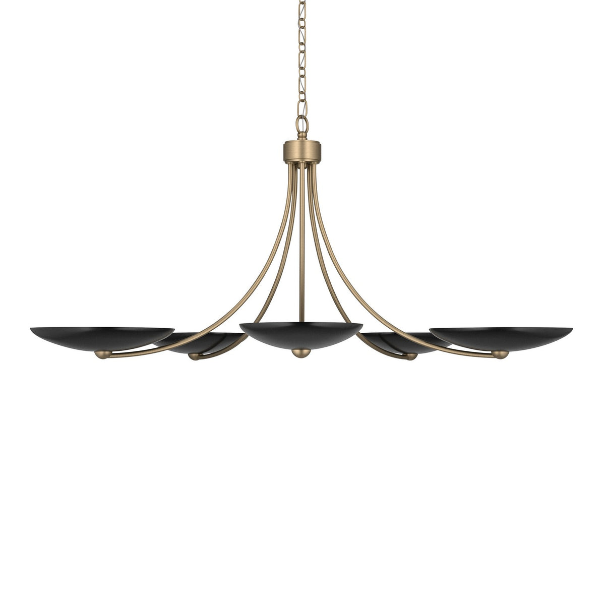 KICHLER 52856CPZBK Palmela Five Light Chandelier