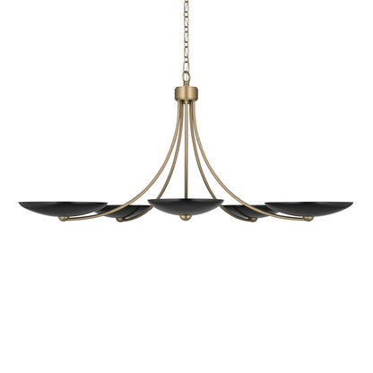 KICHLER 52856CPZBK Palmela Five Light Chandelier