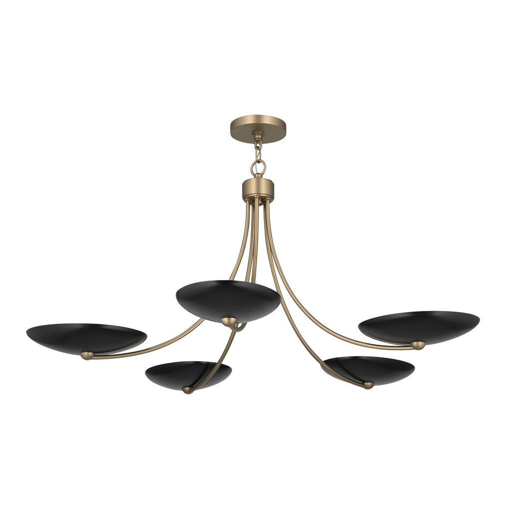 KICHLER 52856CPZBK Palmela Five Light Chandelier