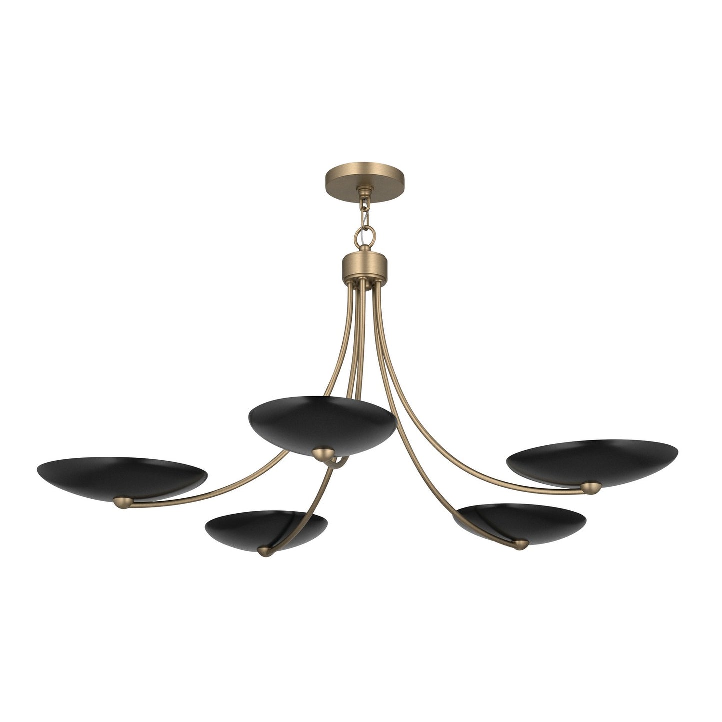 KICHLER 52856CPZBK Palmela Five Light Chandelier