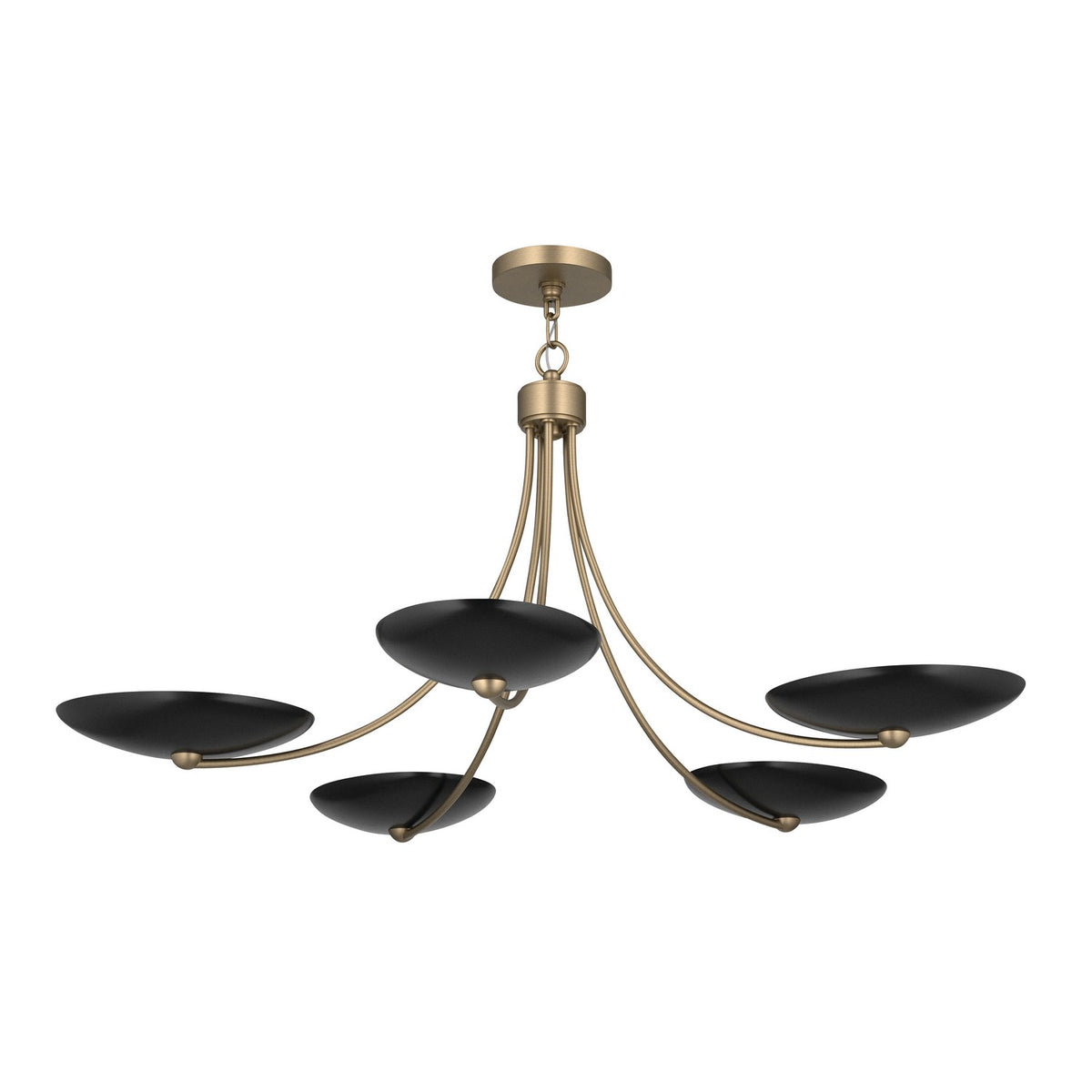 KICHLER 52856CPZBK Palmela Five Light Chandelier
