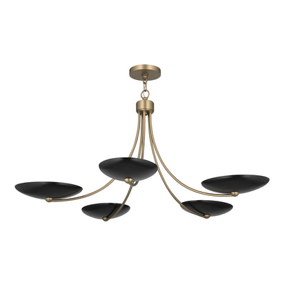 KICHLER 52856CPZBK Palmela Five Light Chandelier