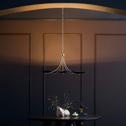 KICHLER 52856CPZBK Palmela Five Light Chandelier