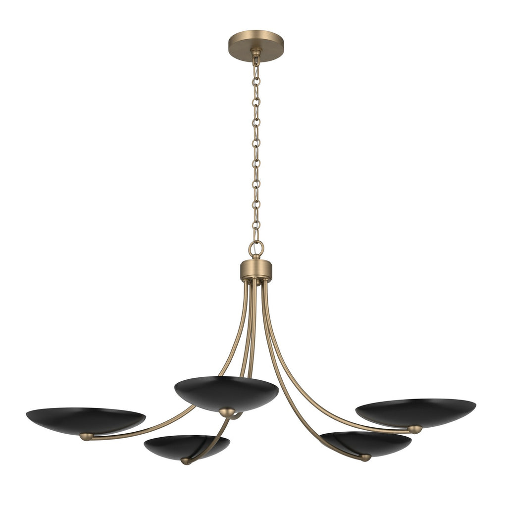 KICHLER 52856CPZBK Palmela Five Light Chandelier