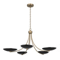 KICHLER 52856CPZBK Palmela Five Light Chandelier