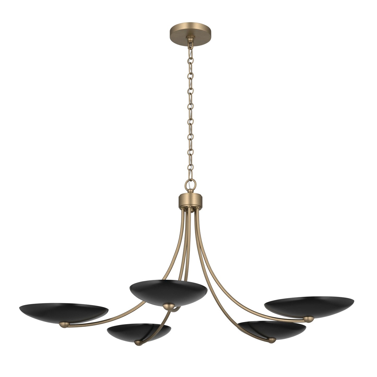 KICHLER 52856CPZBK Palmela Five Light Chandelier