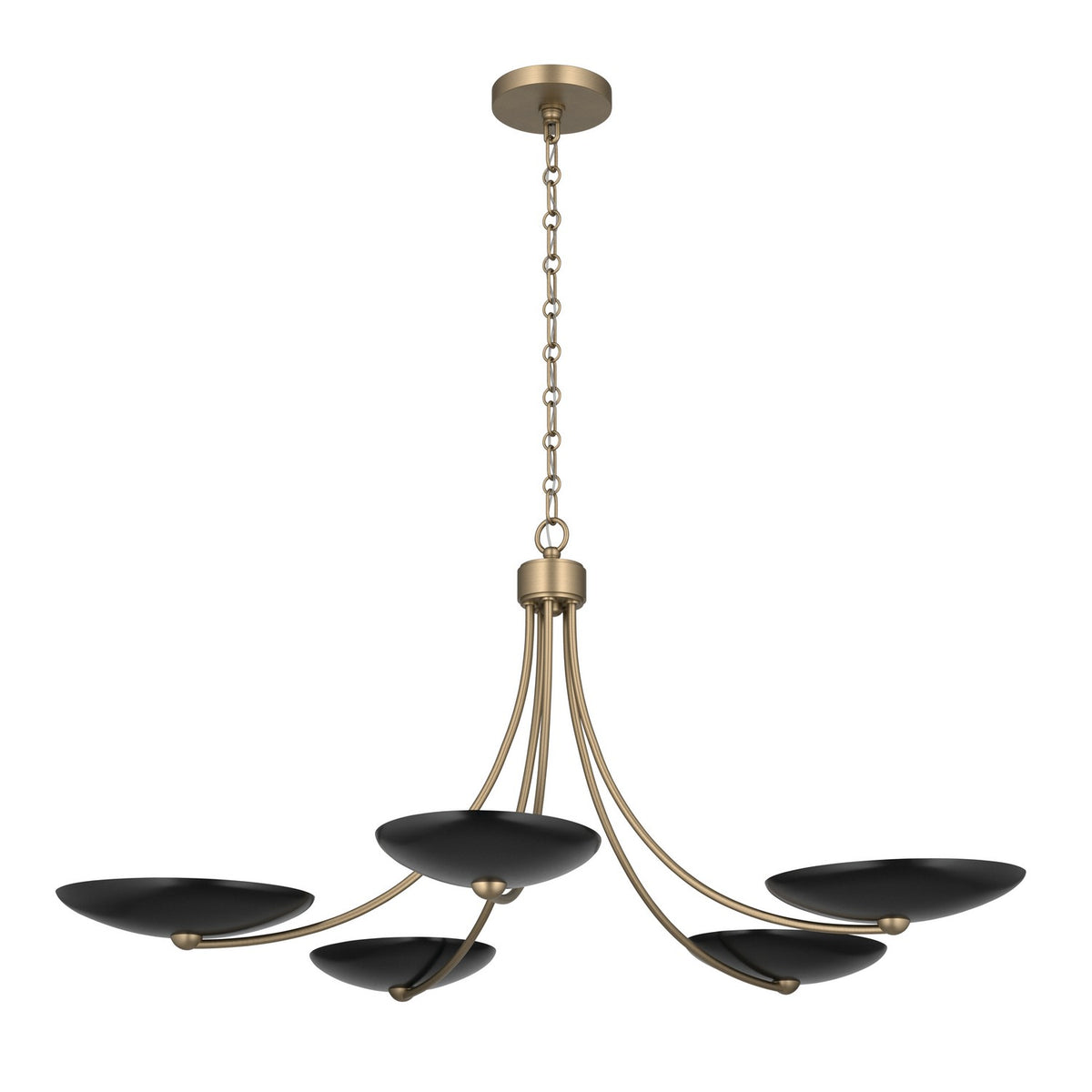 KICHLER 52856CPZBK Palmela Five Light Chandelier