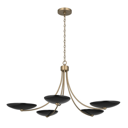 KICHLER 52856CPZBK Palmela Five Light Chandelier