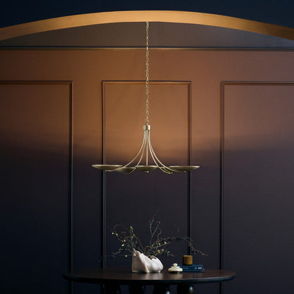 KICHLER 52856CPZ Palmela Five Light Chandelier