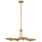 KICHLER 52854LBR Palmela Four Light Chandelier/Semi Flush