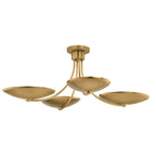 KICHLER 52854LBR Palmela Four Light Chandelier/Semi Flush