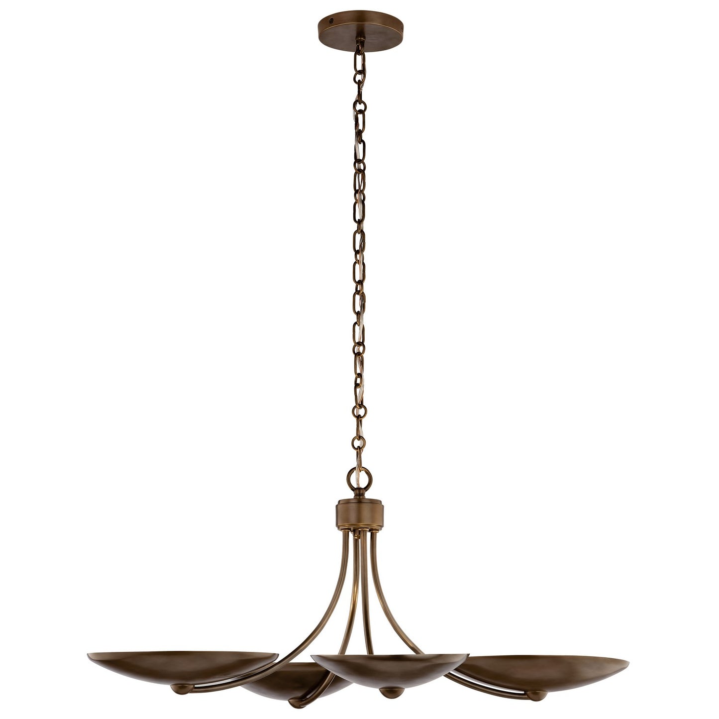 KICHLER 52854LBRLBZ Palmela Four Light Chandelier/Semi Flush