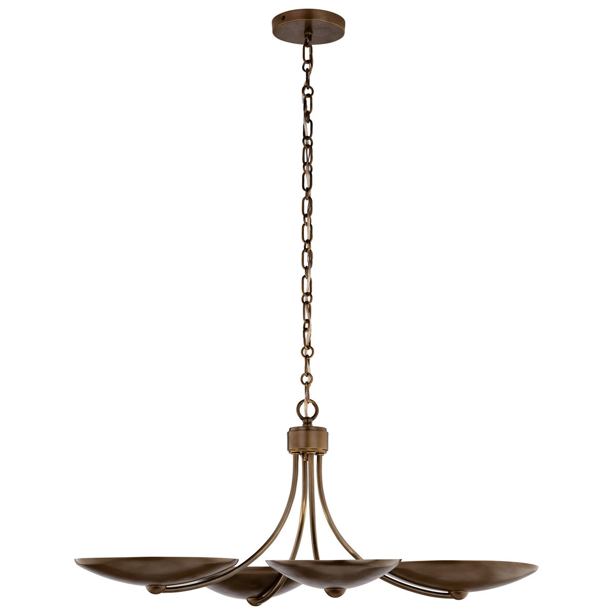 KICHLER 52854LBRLBZ Palmela Four Light Chandelier/Semi Flush