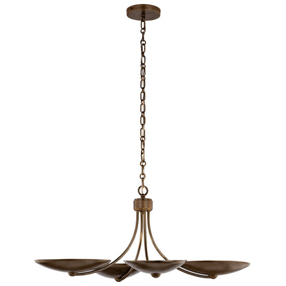 KICHLER 52854LBRLBZ Palmela Four Light Chandelier/Semi Flush
