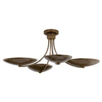 KICHLER 52854LBRLBZ Palmela Four Light Chandelier/Semi Flush