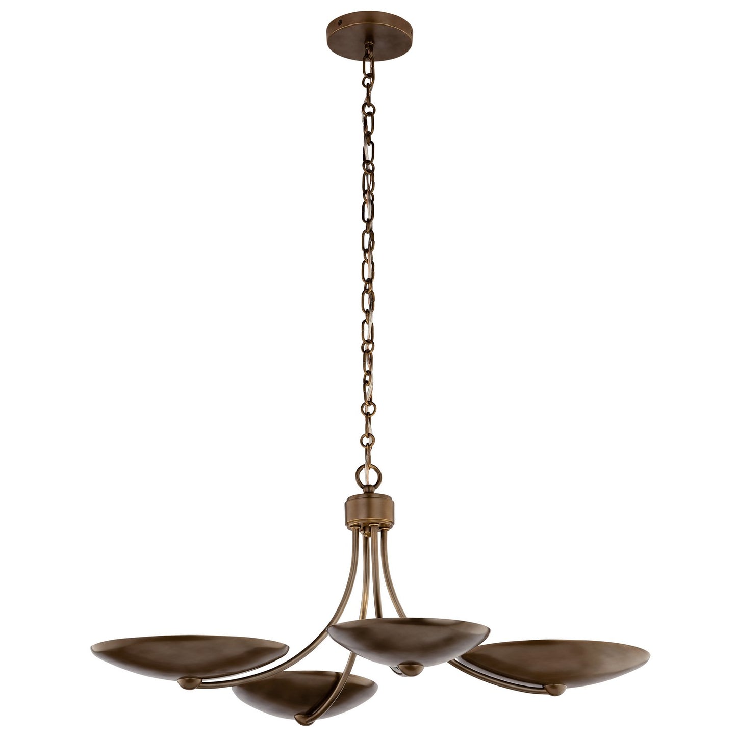 KICHLER 52854LBRLBZ Palmela Four Light Chandelier/Semi Flush