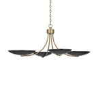 KICHLER 52854CPZBK Palmela Four Light Chandelier/Semi Flush