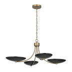 KICHLER 52854CPZBK Palmela Four Light Chandelier/Semi Flush