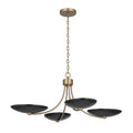 KICHLER 52854CPZBK Palmela Four Light Chandelier/Semi Flush