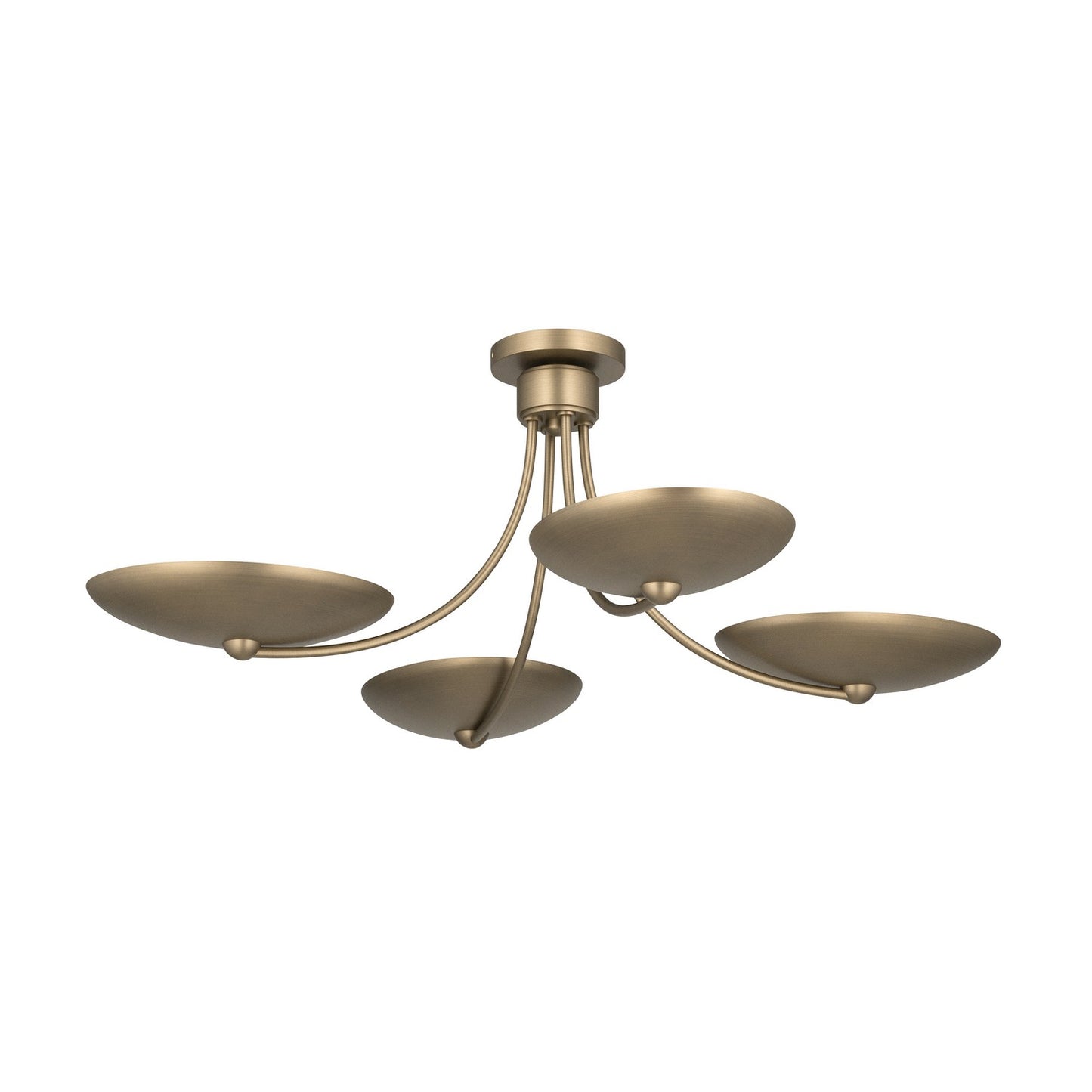 KICHLER 52854CPZ Palmela Four Light Chandelier/Semi Flush