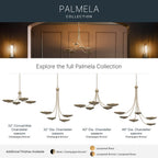 KICHLER 52854CPZ Palmela Four Light Chandelier/Semi Flush