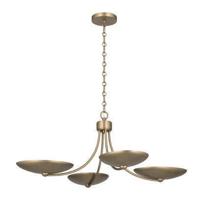 KICHLER 52854CPZ Palmela Four Light Chandelier/Semi Flush