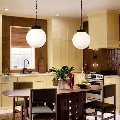 KICHLER 52867BK Andorra One Light Pendant