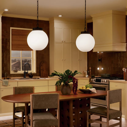 KICHLER 52867BK Andorra One Light Pendant