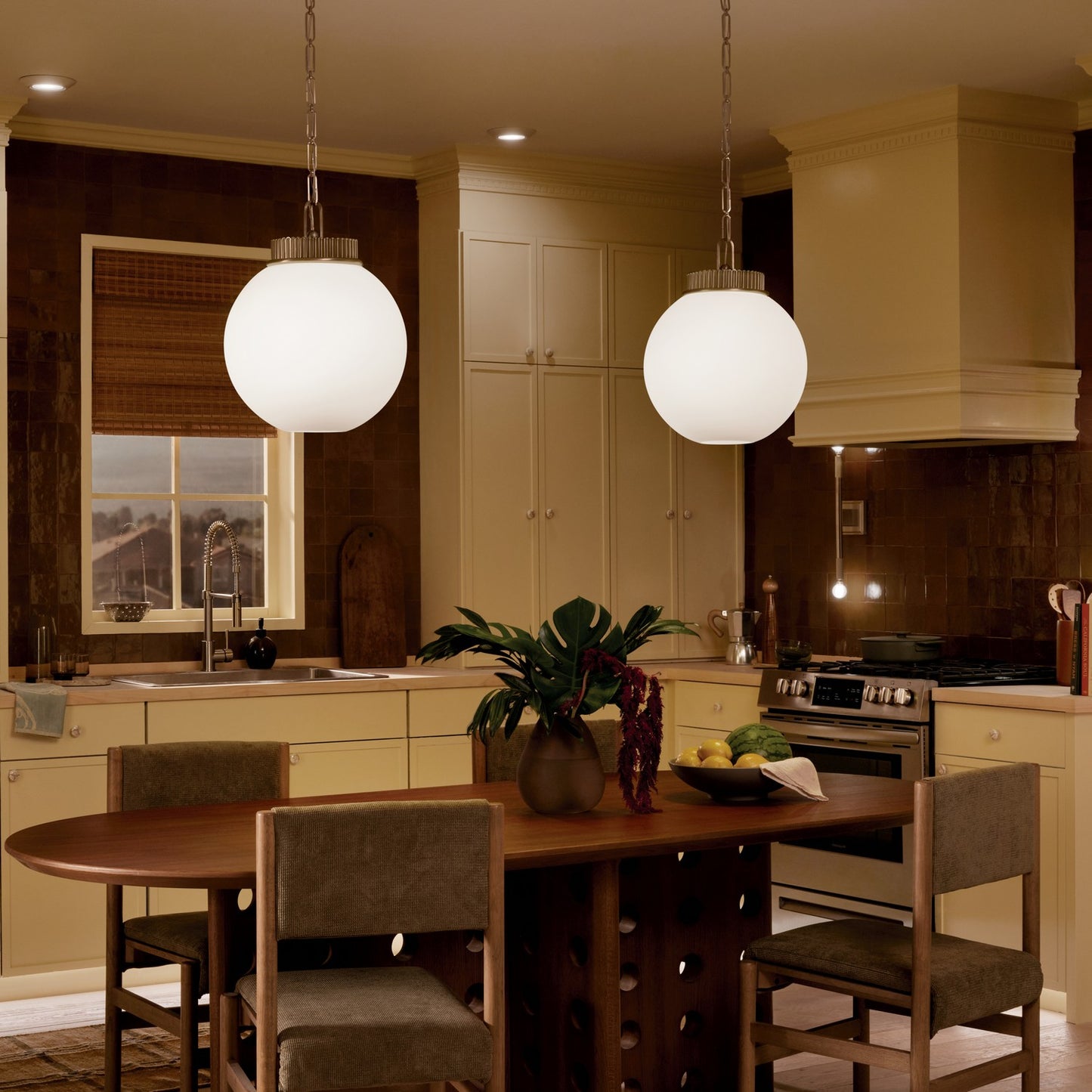 KICHLER 52867CPZ Andorra One Light Pendant