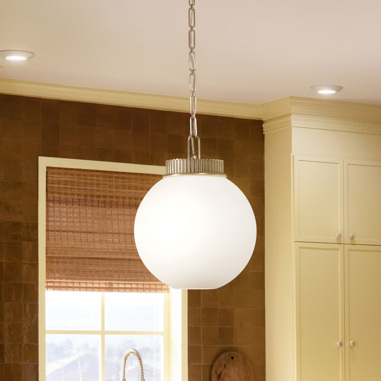 KICHLER 52867CPZ Andorra One Light Pendant