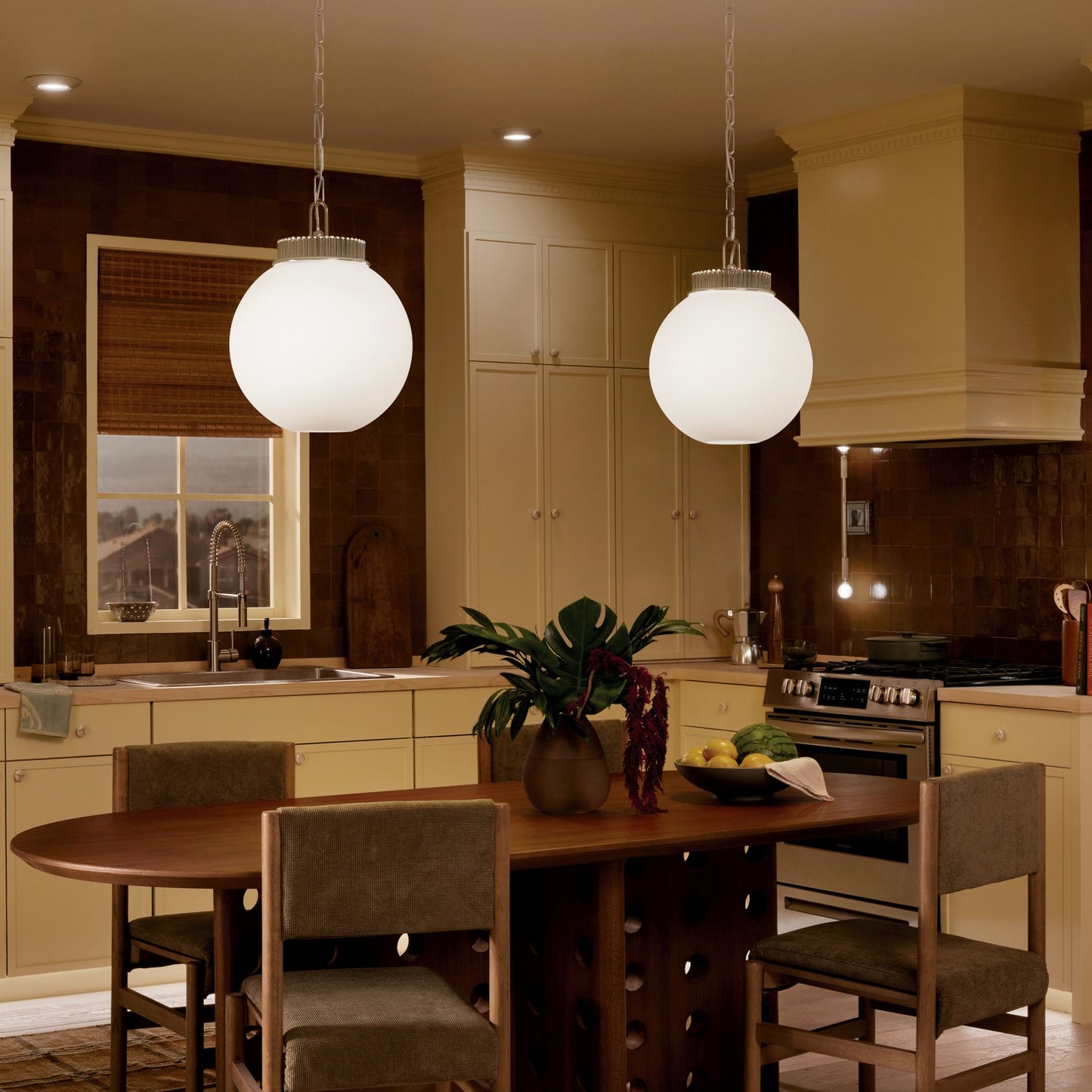 KICHLER 52867PN Andorra One Light Pendant