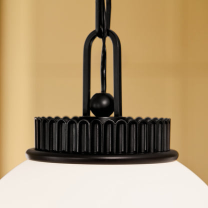 KICHLER 52866BK Andorra One Light Pendant