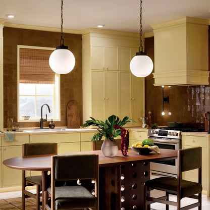 KICHLER 52866BK Andorra One Light Pendant