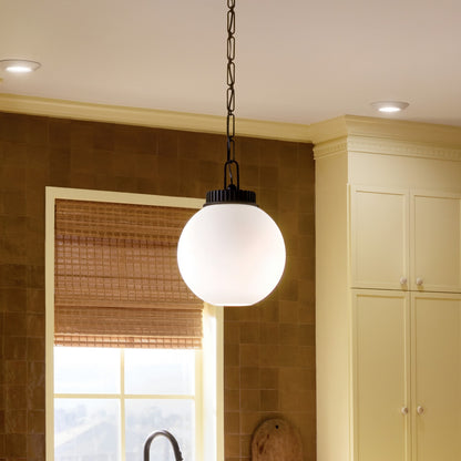 KICHLER 52866BK Andorra One Light Pendant