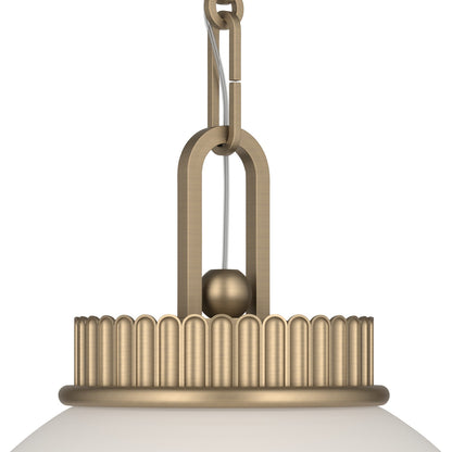 KICHLER 52866CPZ Andorra One Light Pendant