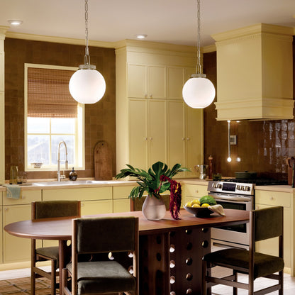 KICHLER 52866CPZ Andorra One Light Pendant
