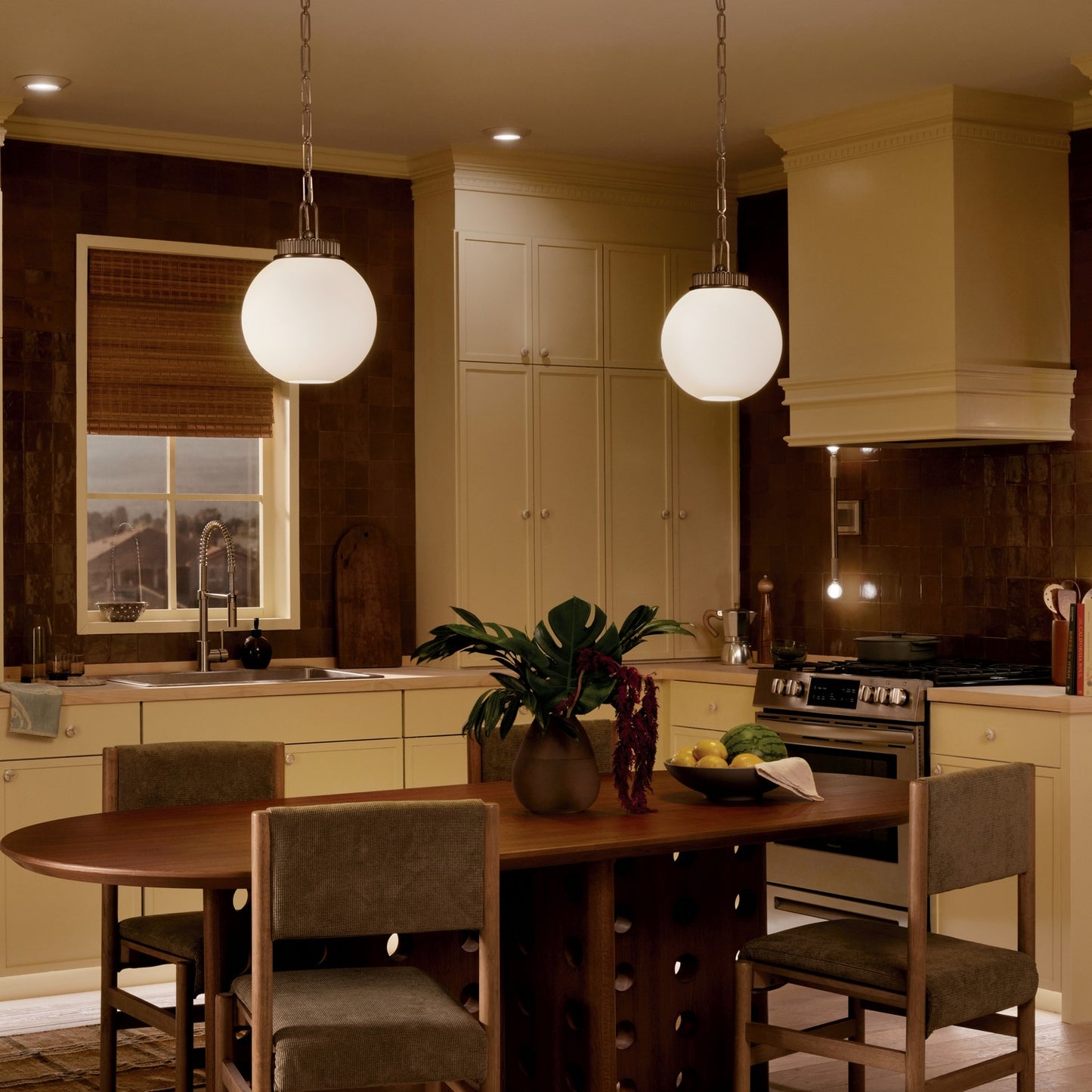 KICHLER 52866CPZ Andorra One Light Pendant