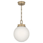 KICHLER 52866CPZ Andorra One Light Pendant
