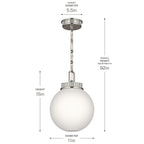 KICHLER 52866PN Andorra One Light Pendant