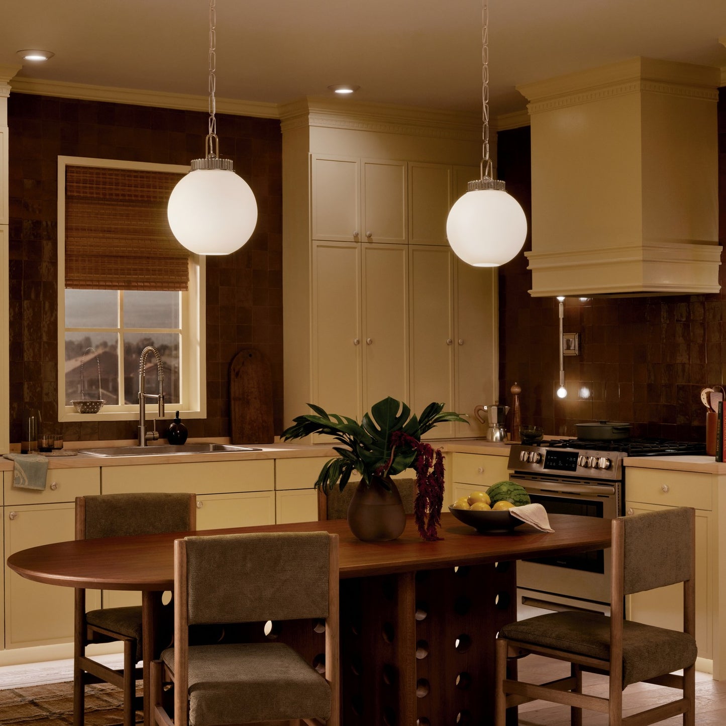 KICHLER 52866PN Andorra One Light Pendant