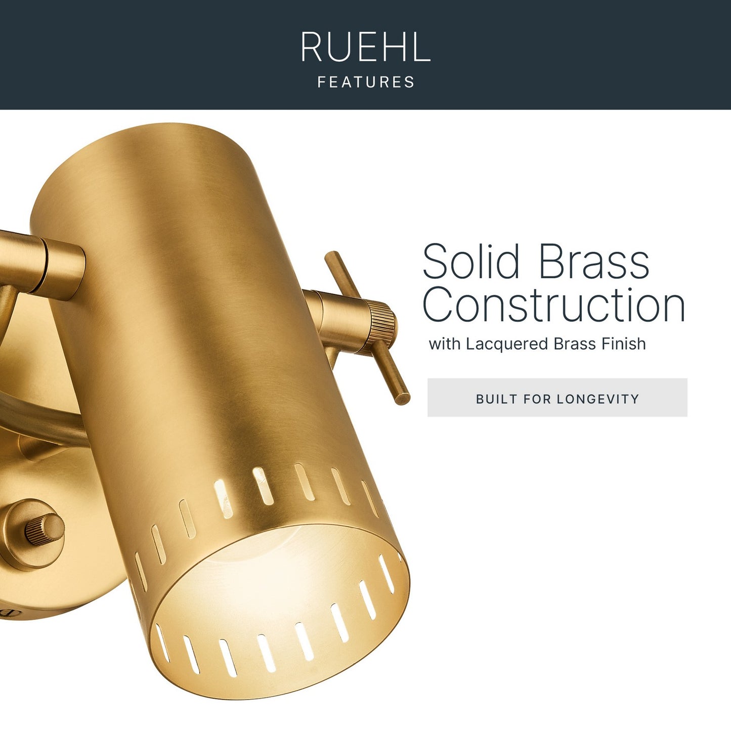 KICHLER 52840LBR Rhuel One Light Wall Sconce