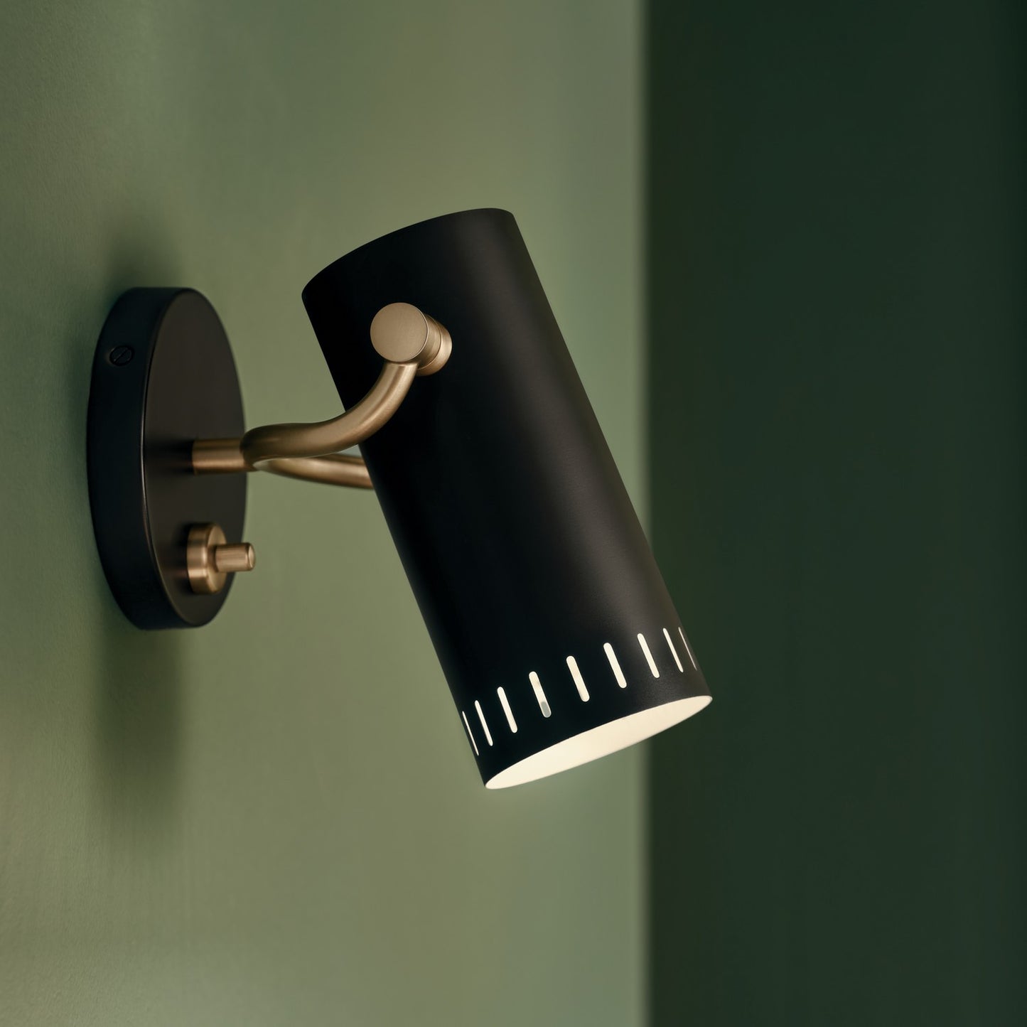 KICHLER 52840BK Rhuel One Light Wall Sconce