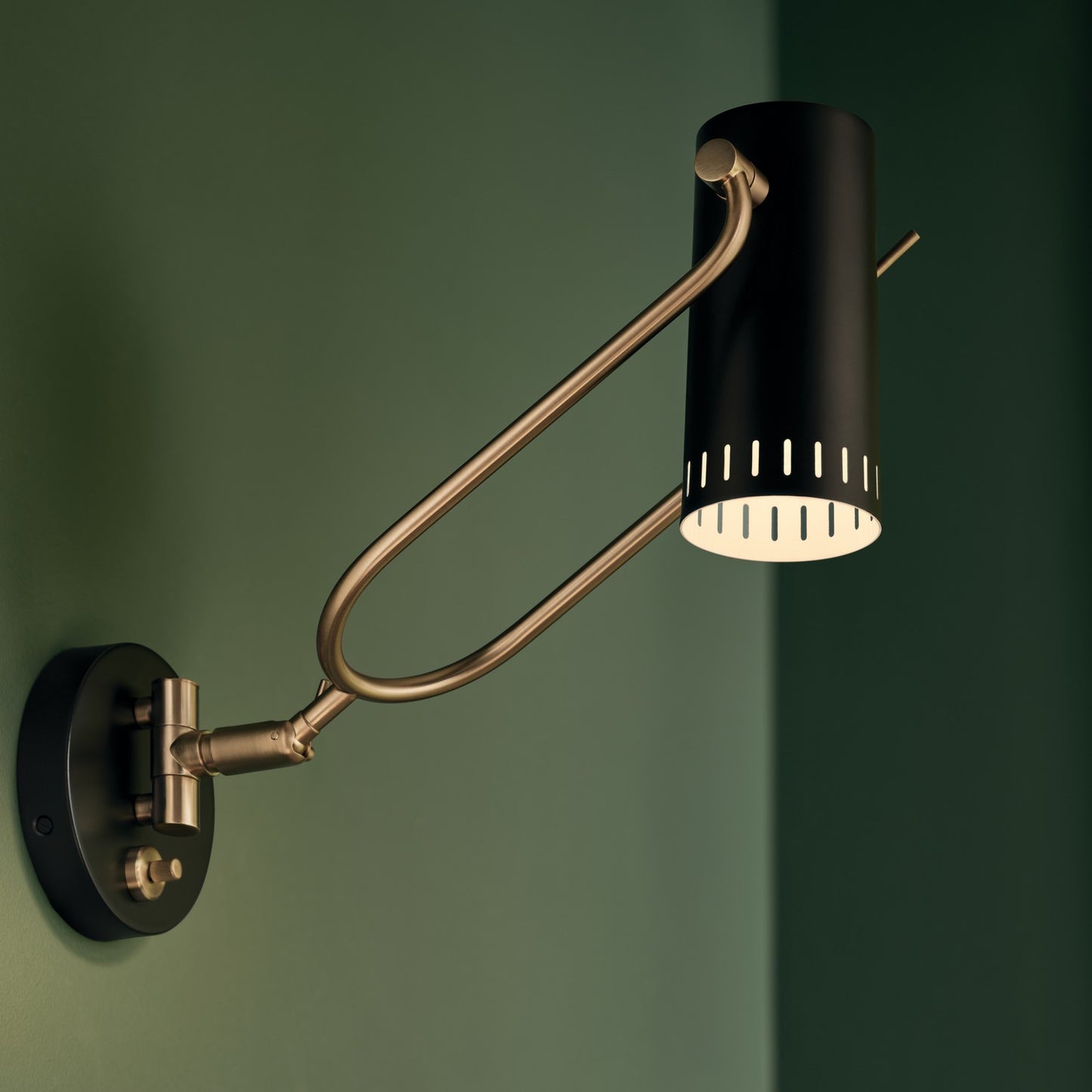 KICHLER 52841BK Rhuel One Light Wall Sconce