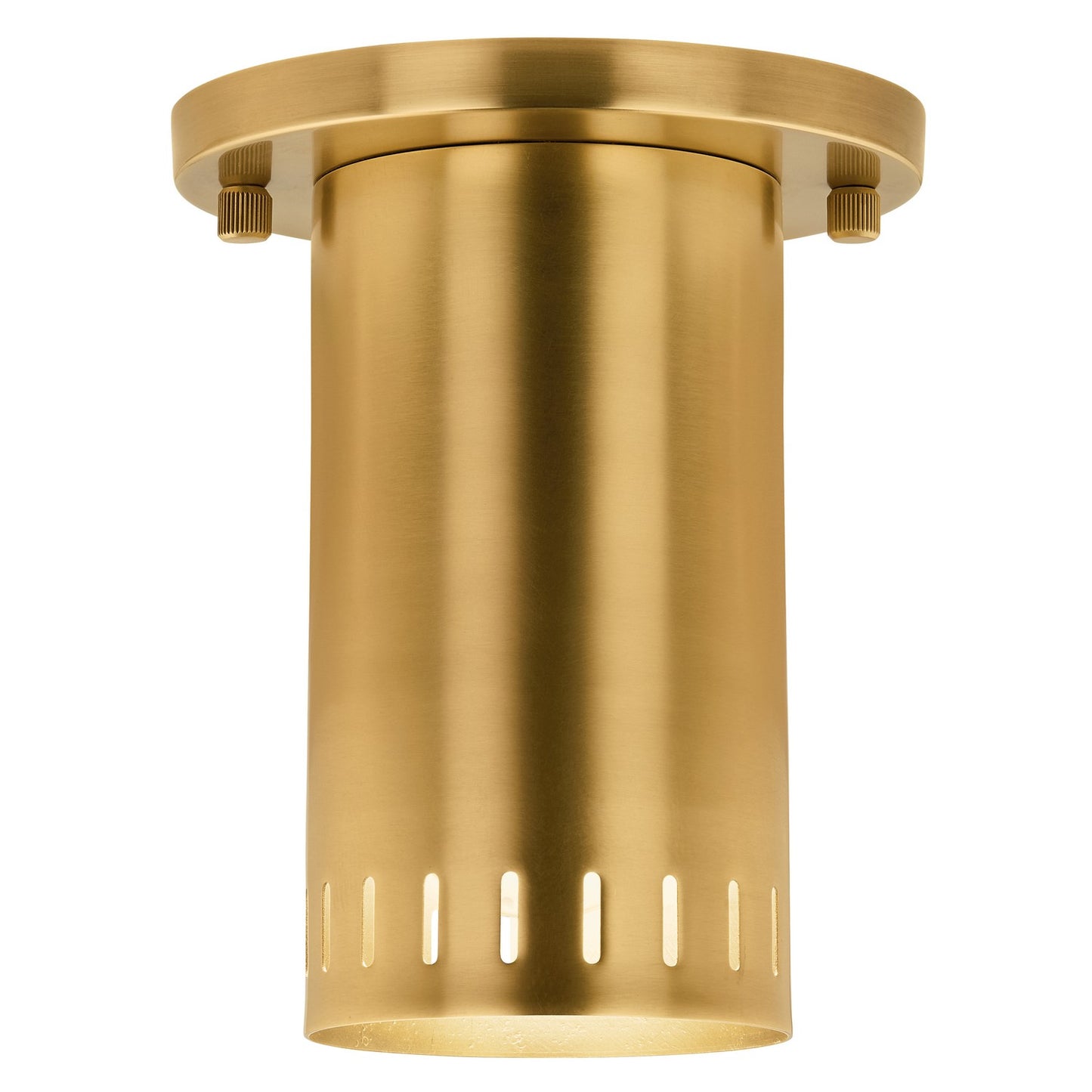 KICHLER 52842LBR Rhuel One Light Flush Mount