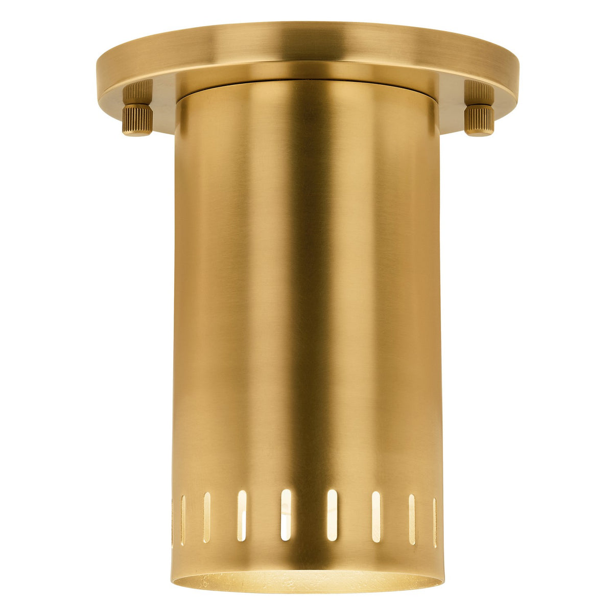 KICHLER 52842LBR Rhuel One Light Flush Mount