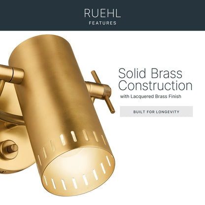 KICHLER 52842LBR Rhuel One Light Flush Mount