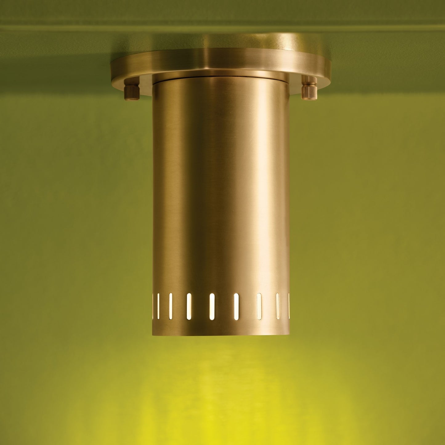KICHLER 52842LBR Rhuel One Light Flush Mount