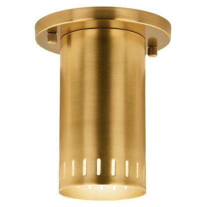 KICHLER 52842LBR Rhuel One Light Flush Mount