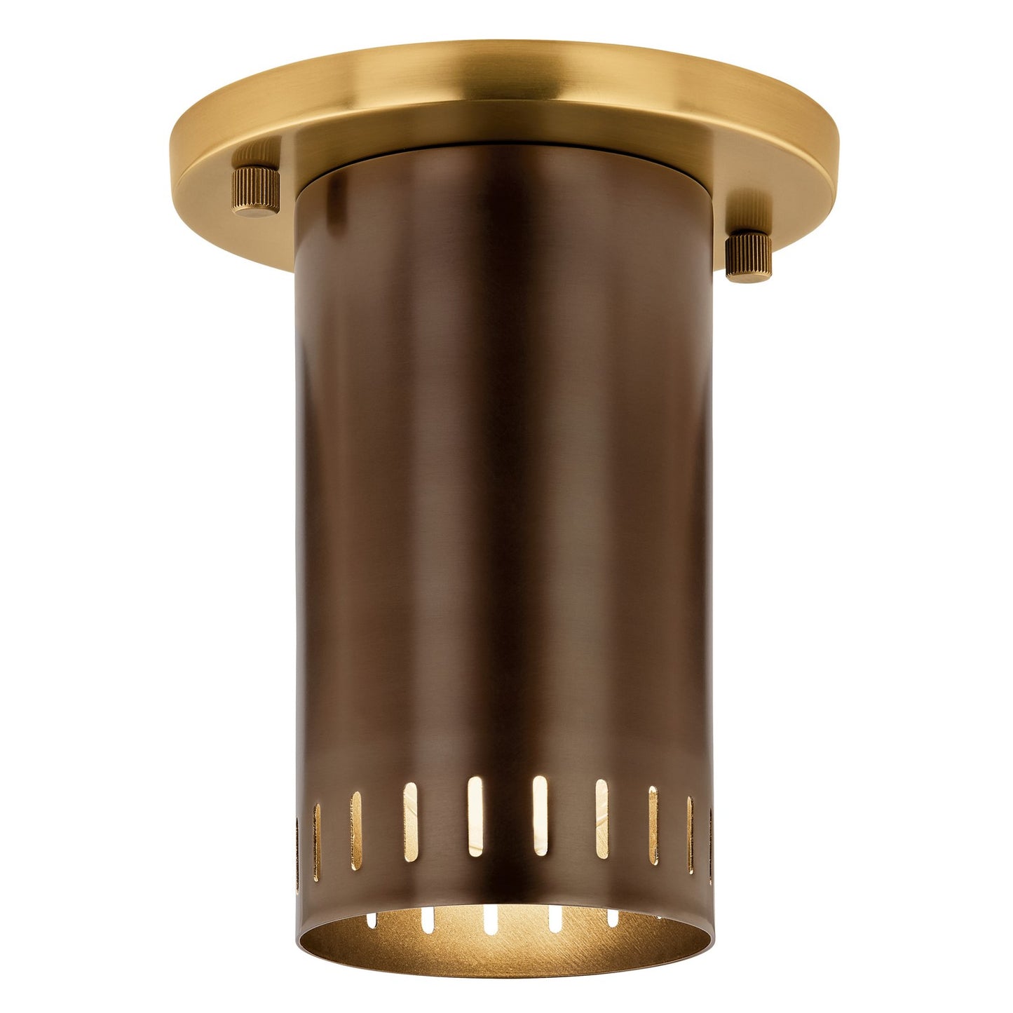 KICHLER 52842LBZ Rhuel One Light Flush Mount