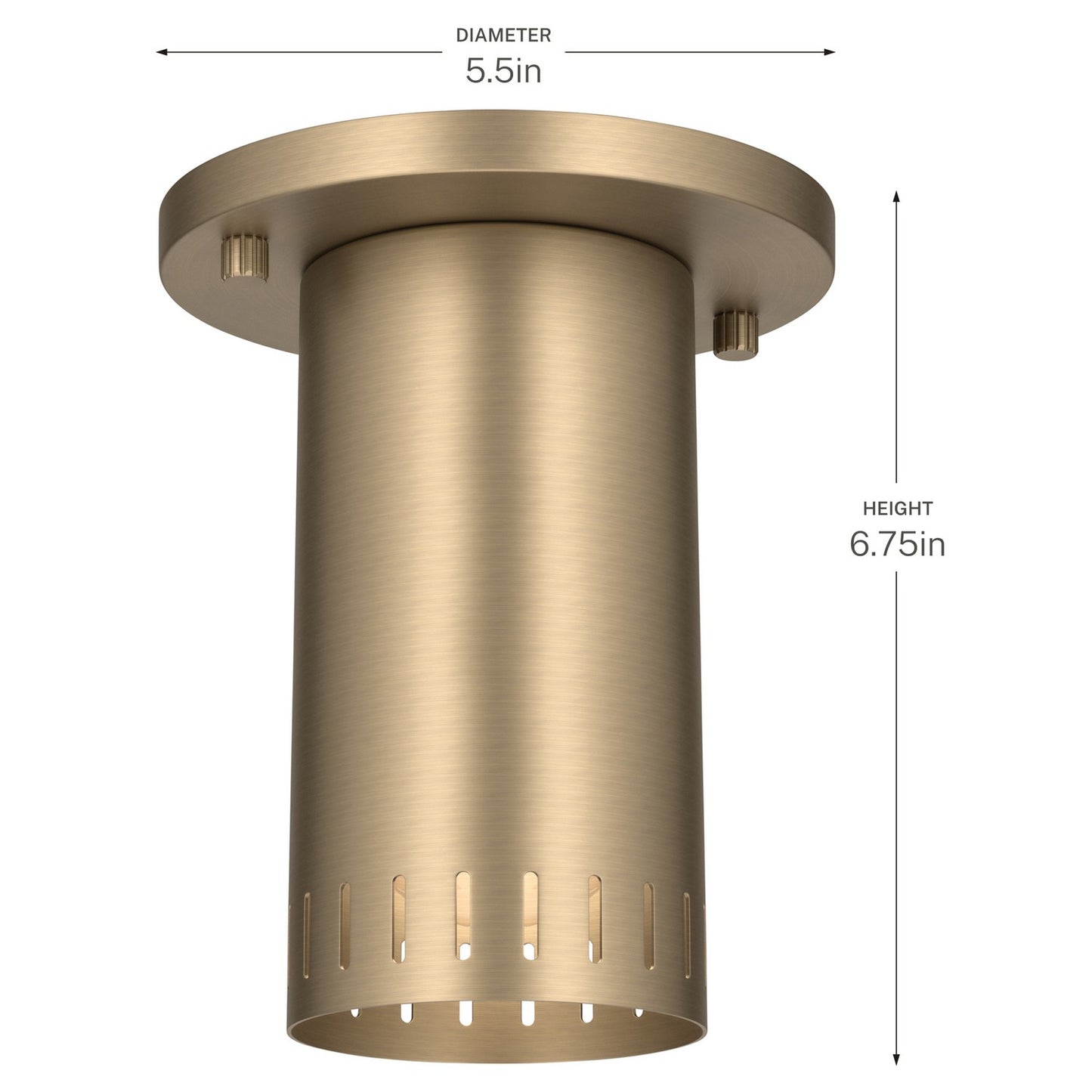 KICHLER 52842CPZ Rhuel One Light Flush Mount